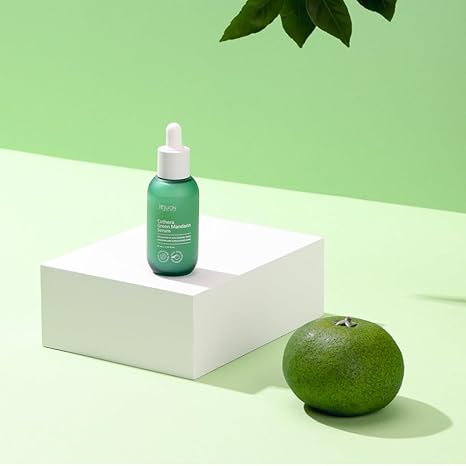 Cuthera Green Mandarin Korean Serum 1.52 Fl Oz - Skin Calming, Vitamin Rich Hydrating, Moisture Retention, and Vitality Recharge with Jeju Natural Ingredients, Non Irritating, Skin Smoothing