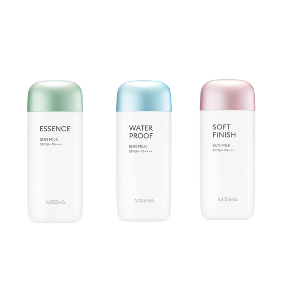 MISSHA, All Around Safe Block Essence/Water Proof/Soft Finish Sun Milk SPF50+ PA+++